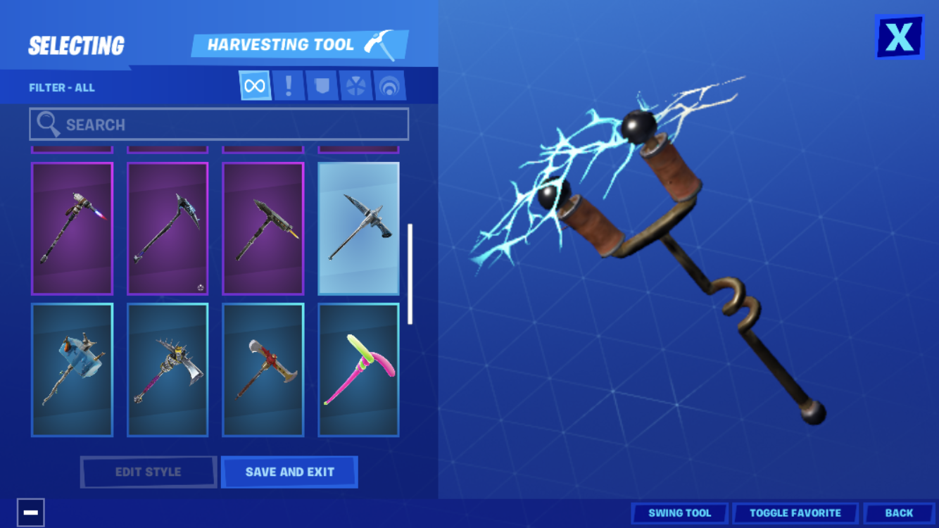 Black knight john wick ac/dc pickaxe and a lot more skins and rare ...