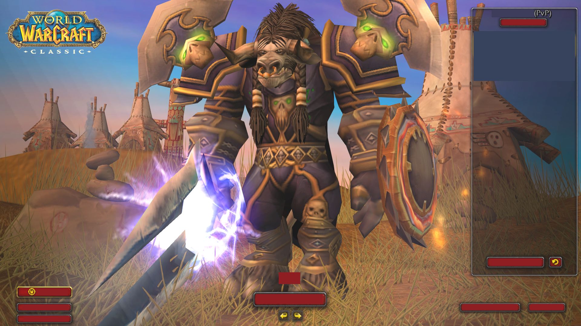 SOLD SOLDgray Tauren Warrior with Thunderfury EU