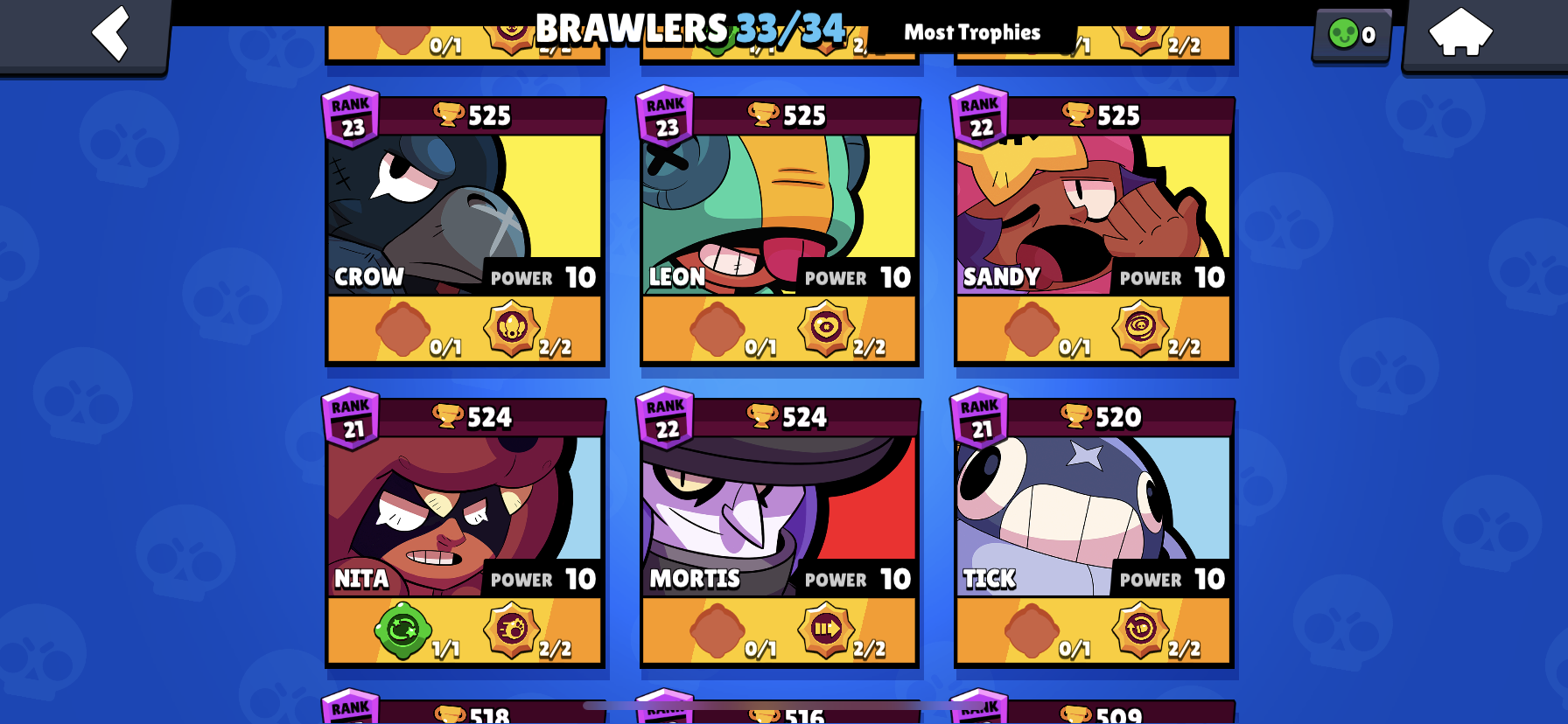 Selling BRAWL STARS / Super account! Brawlers 33 from 34 fully ranked EpicNPC Marketplace