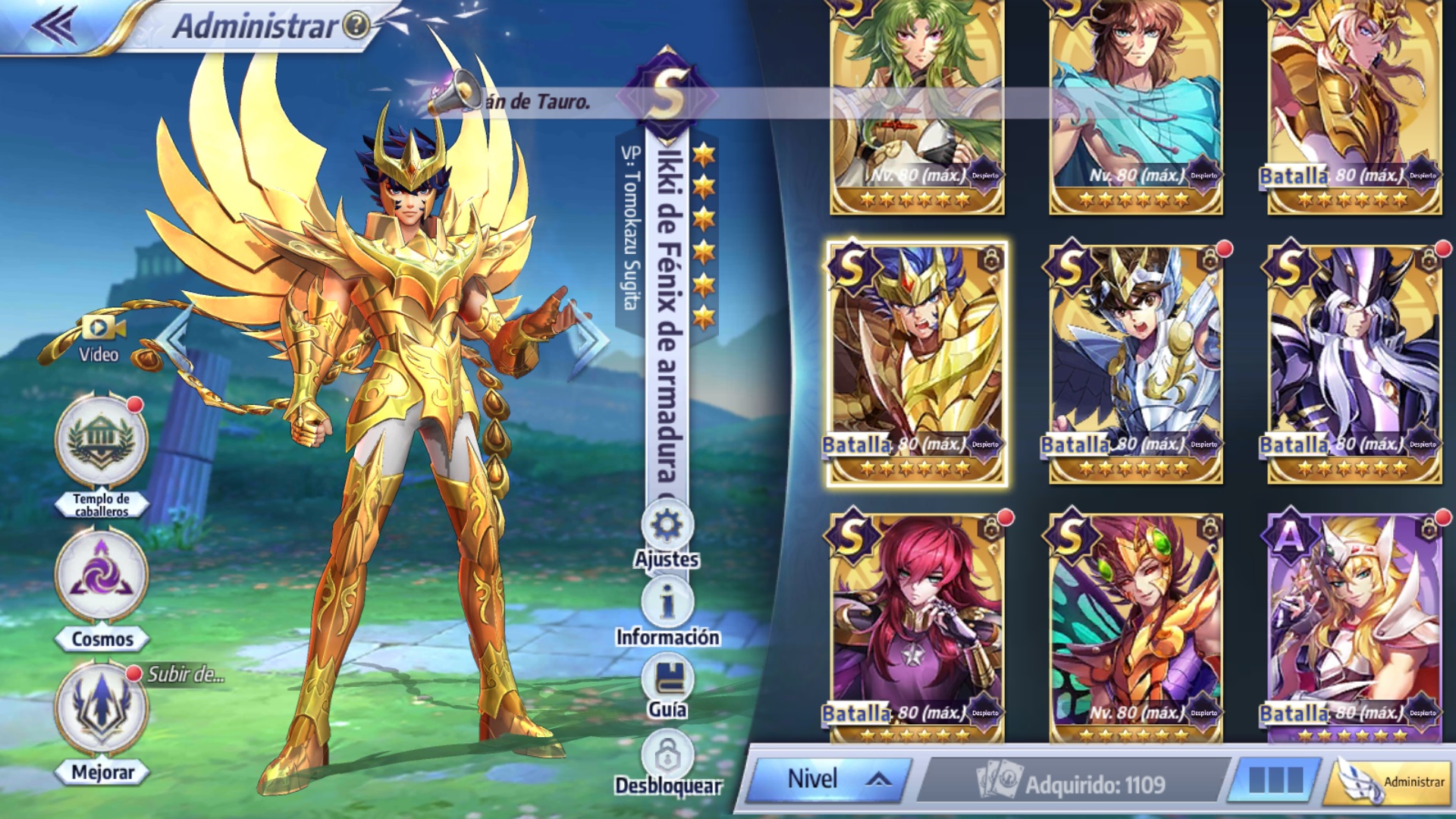 saint seiya kotz game