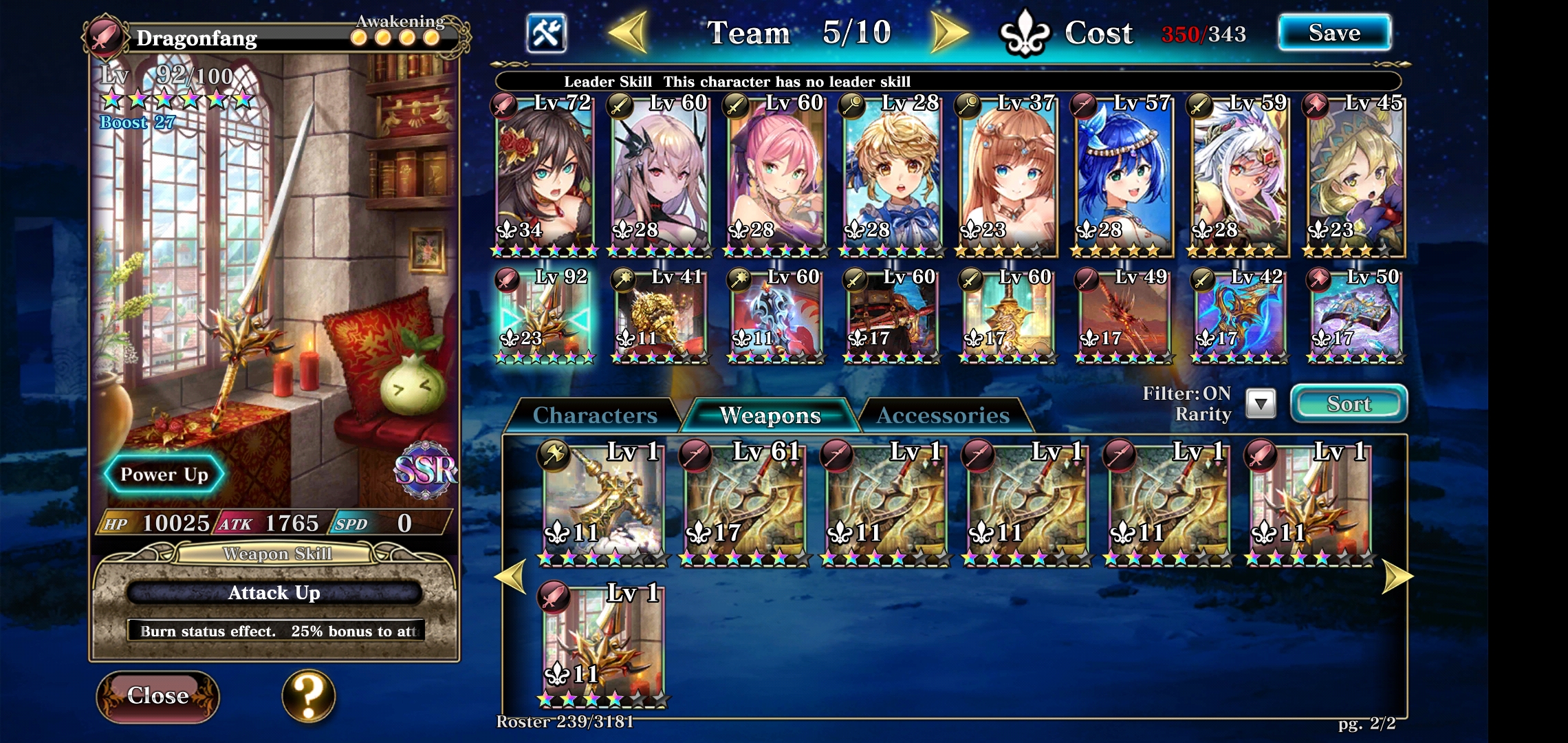 Selling Evertale Account 41+ SSR (29+ Unique) Holy Ludmilla, Endless
