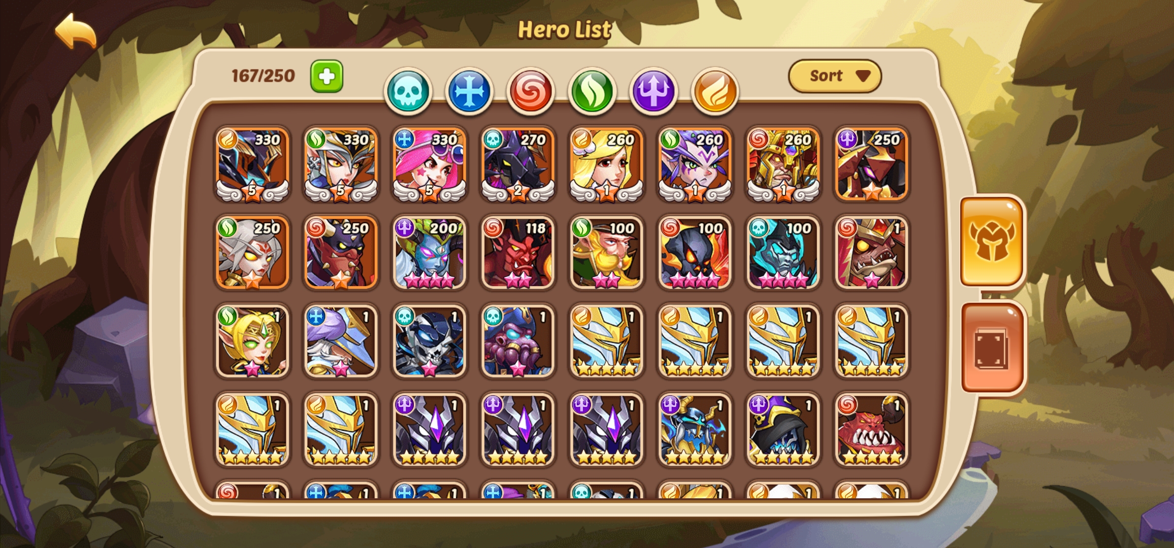 Idle heroes account, level 207, VIP 6, Android EpicNPC Marketplace