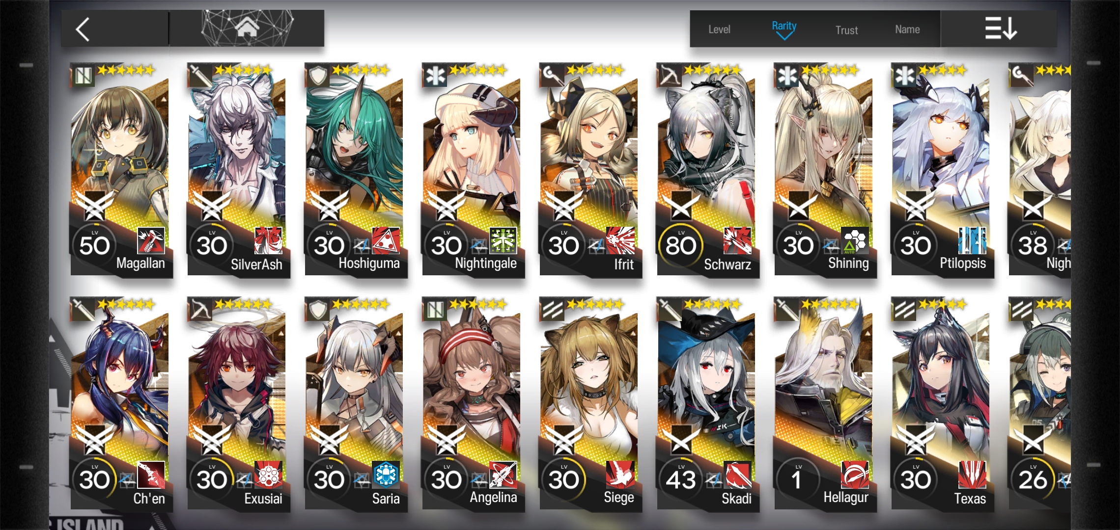 pic Siege Arknights E2 global cheap high end account 14