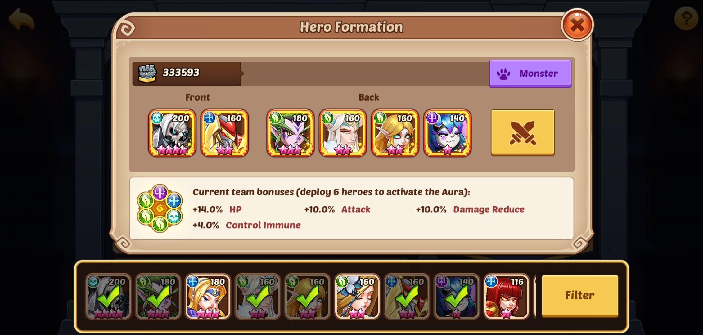 Selling Idle heroes account vip 6 5k diamonds 50 only EpicNPC