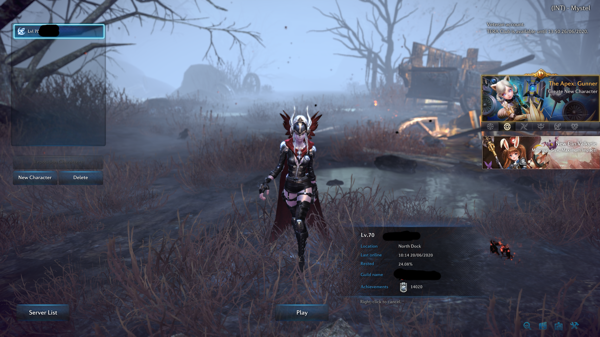 Sold Eu Mystel Valkyrie Best In Slot Full Maxed 0 8 Character Slots Founder Epicnpc Marketplace