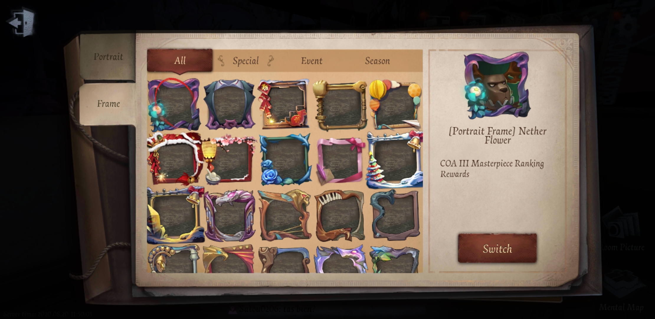 Selling Identity V account. EpicNPC Marketplace
