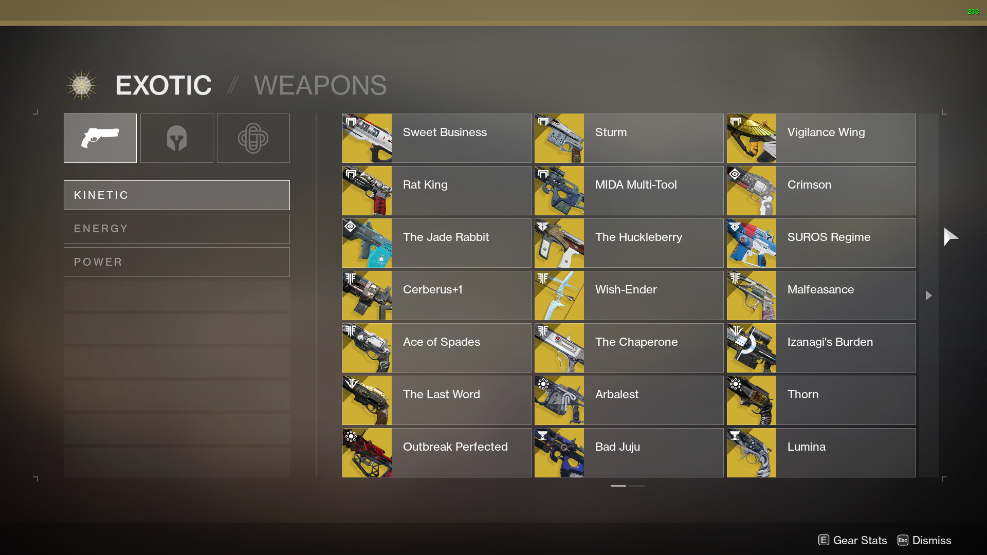 SOLD Destiny 2(H 1058,T 1054, W 1059) All DLC, Most of exotics