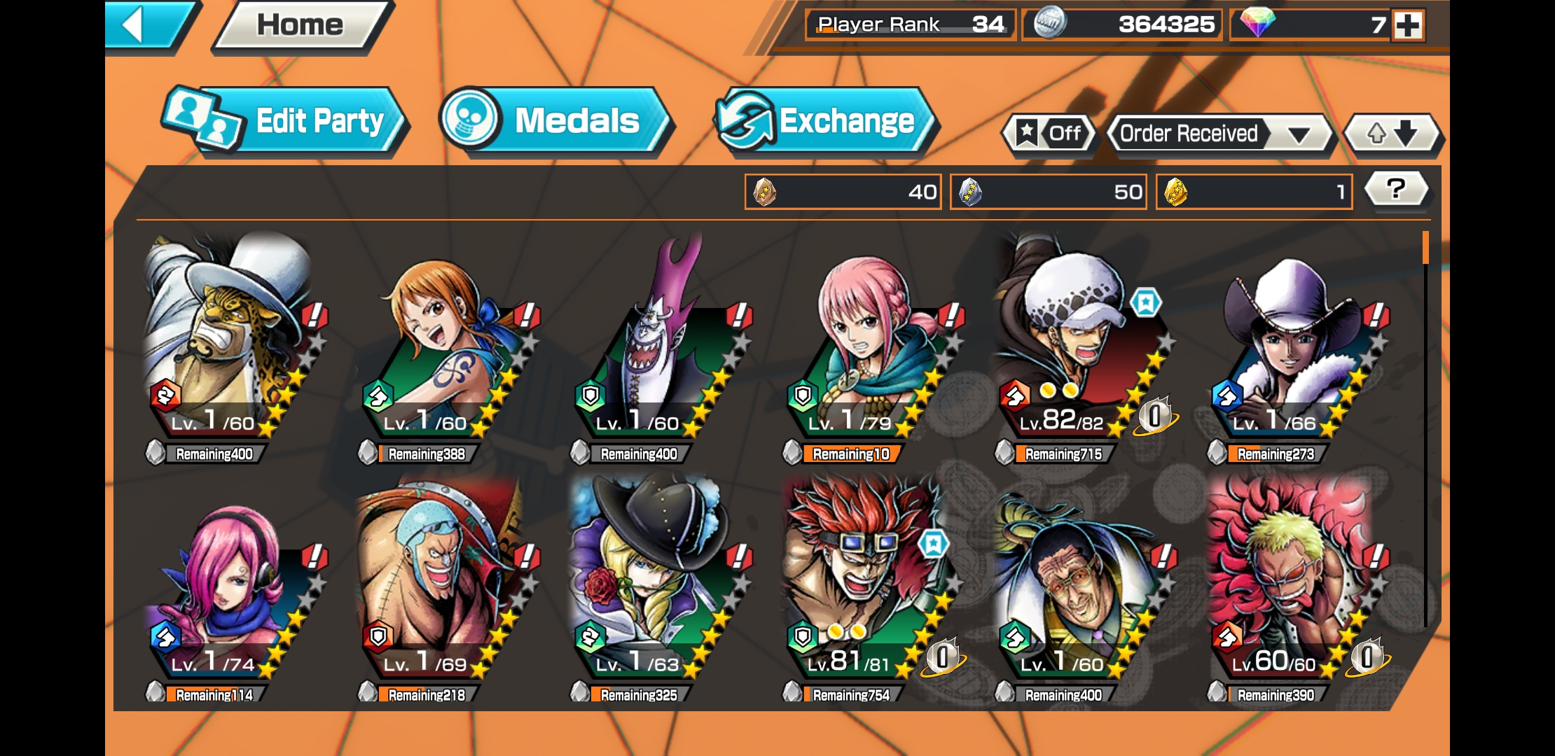 Very Rare One Piece Bounty Rush Account For Sale Many Characters Epicnpc Marketplace