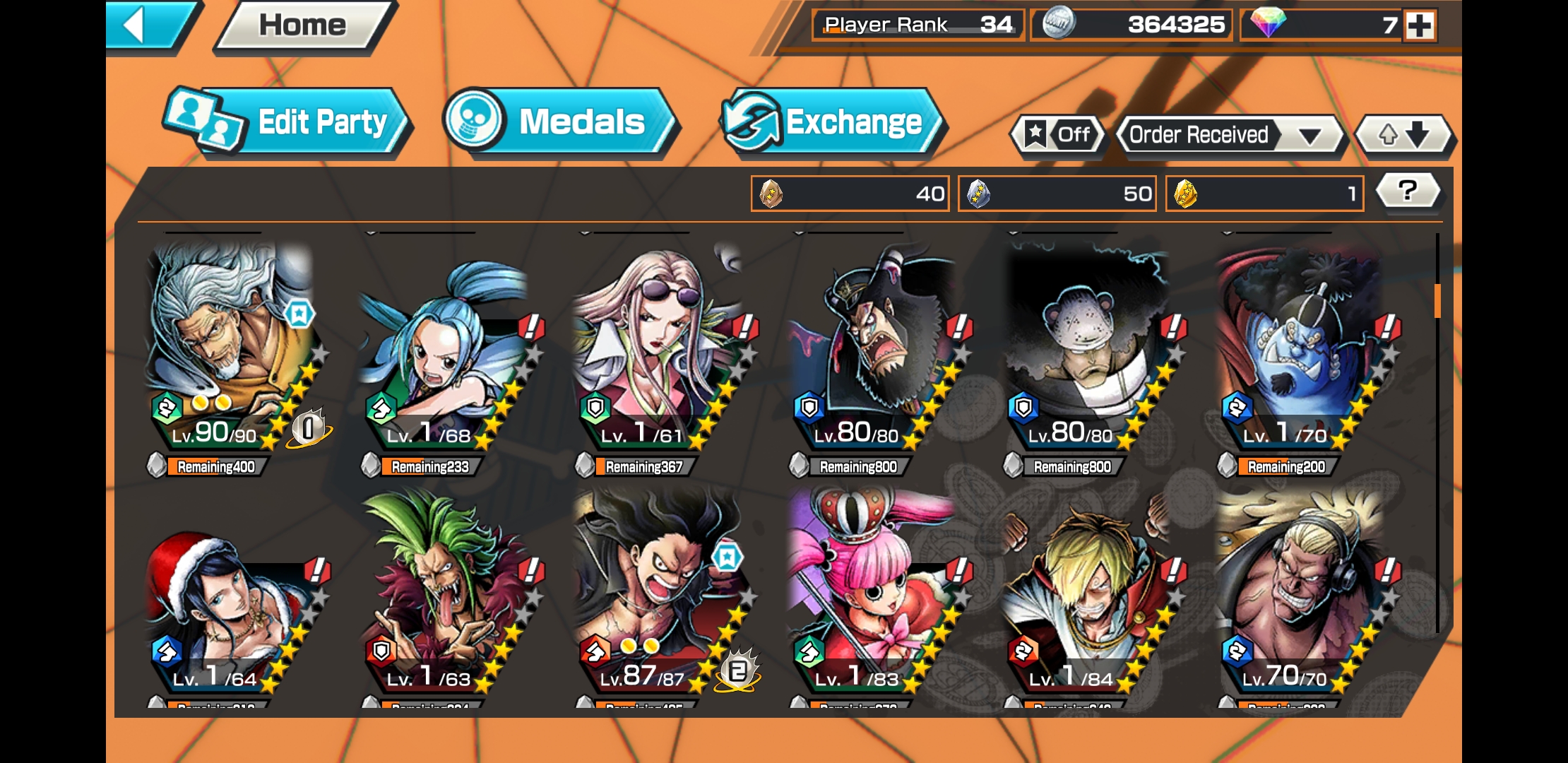 Very Rare One Piece Bounty Rush Account For Sale Many Characters Epicnpc Marketplace