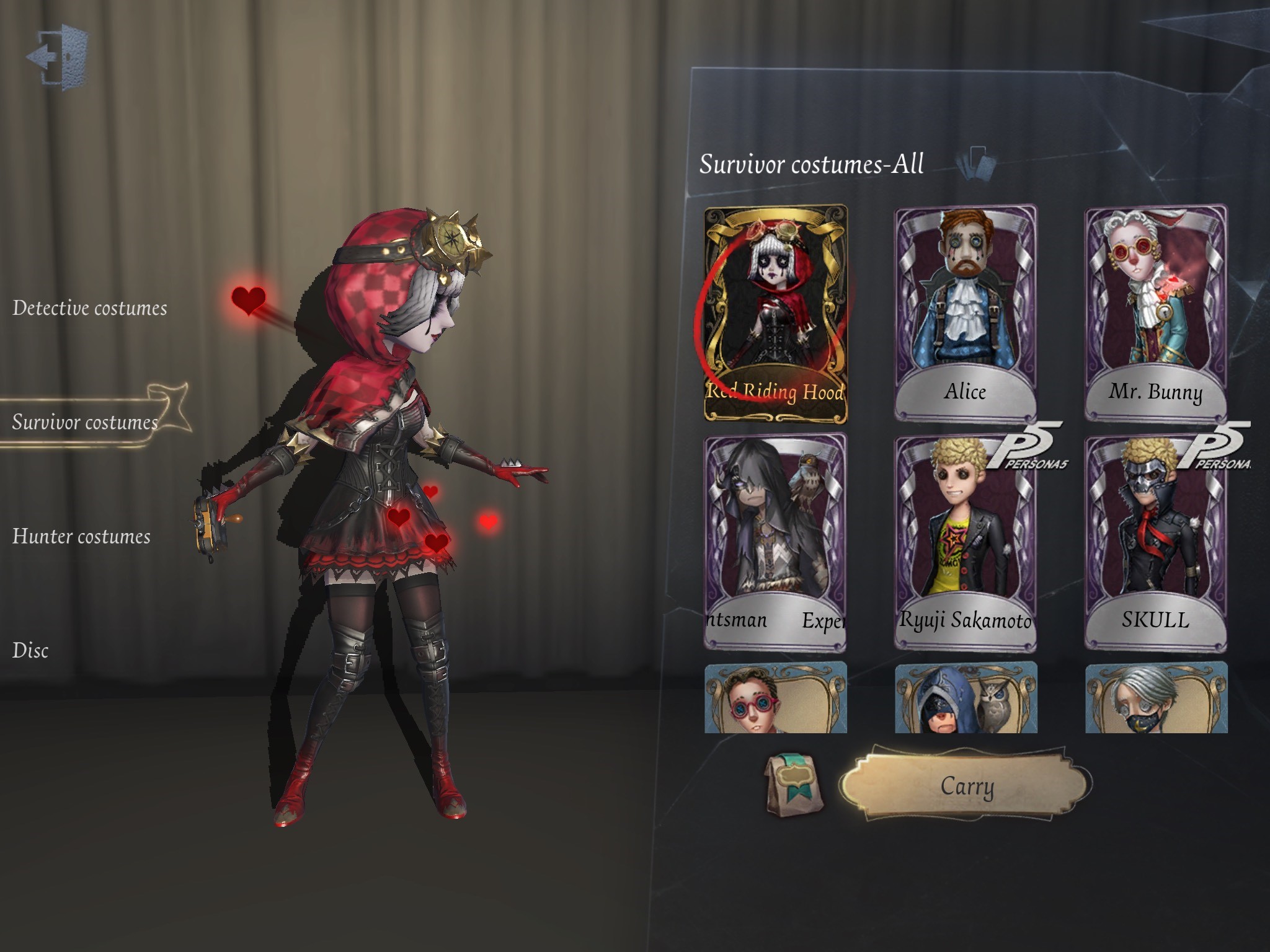 Selling Selling IDV NA/EU; limited S Skins, Alice, P5, shiromuku