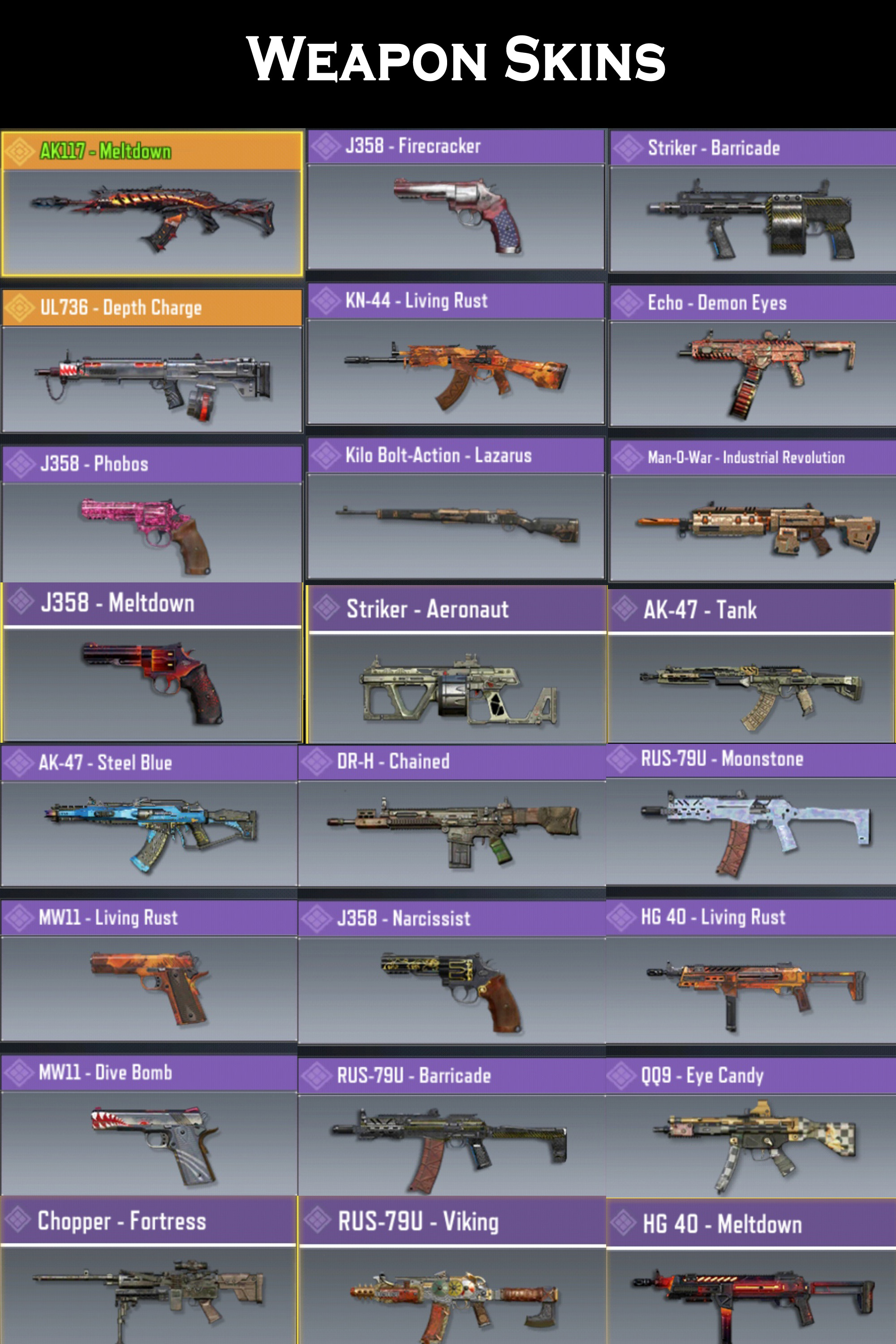 Lvl 150 S3 S6 Mp Legendary 2 Legendary Weapons 5 Gold Weapon Skins B Epicnpc Marketplace