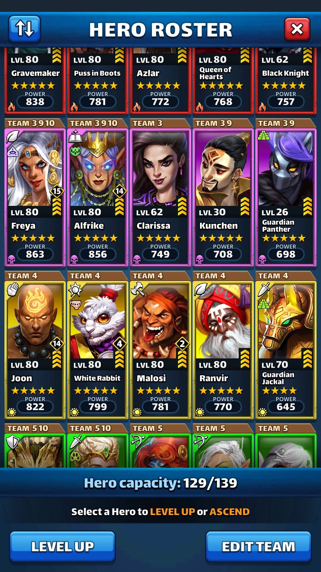 Selling Vip Account Level 62 Max 4542 Team Power 69 5 S And Much More Epicnpc Marketplace
