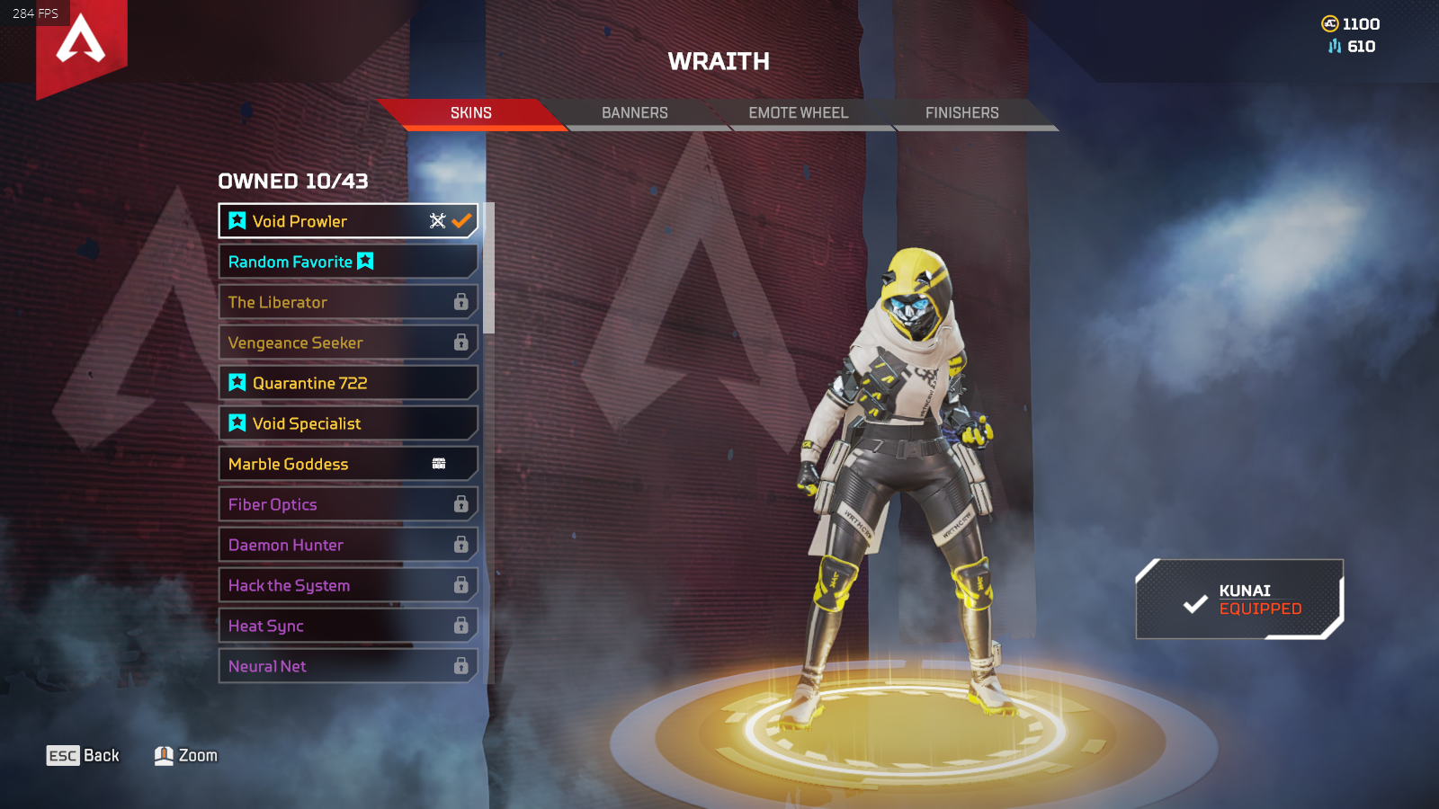 Apex legends wraith void prowler.