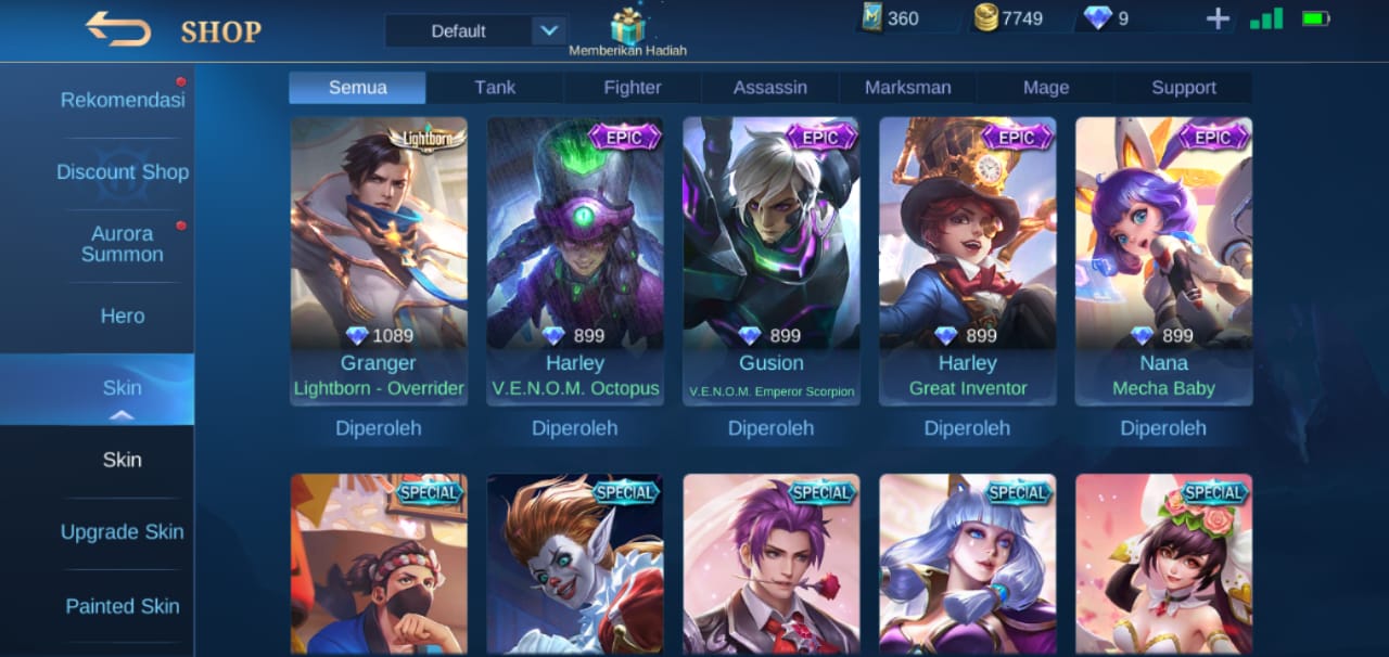 Selling Account 40 With Kof Chou Skin And Epic Skins Haya Granger Nana Gs 2 Harley Epicnpc Marketplace