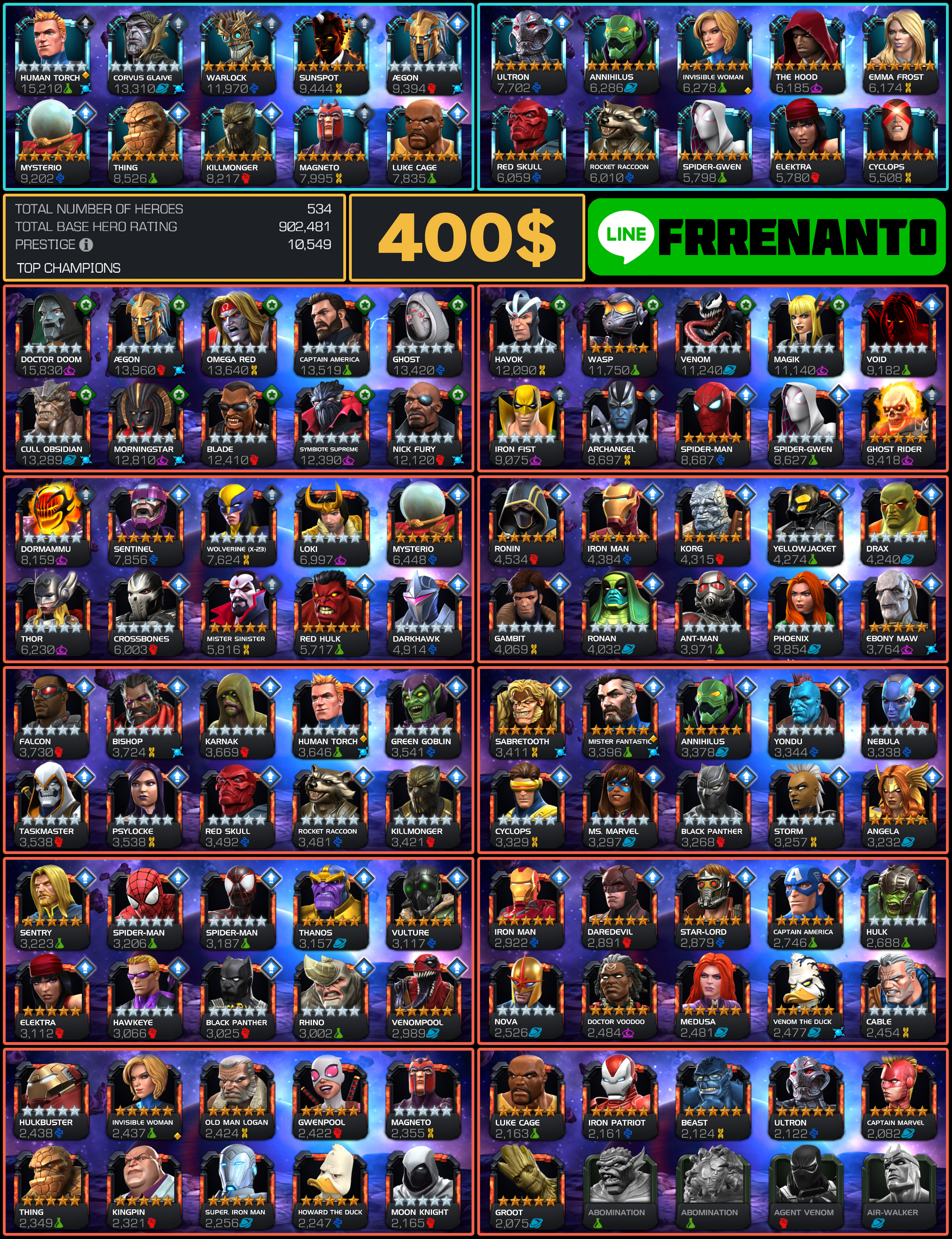 Mcoc Accounts - w1wdanj