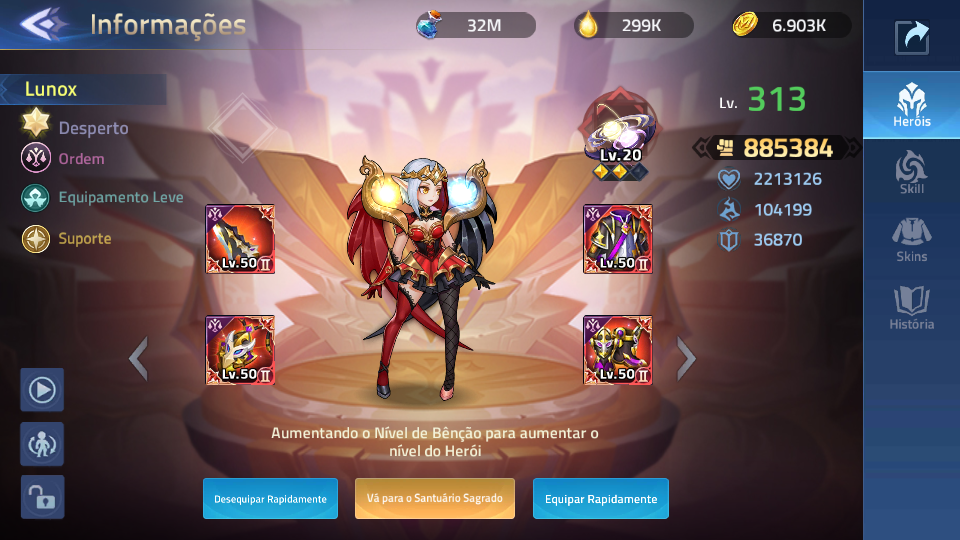 SOLD - Mobile Legends Adventure Top 10 Arena TOP Lunox - Low Price