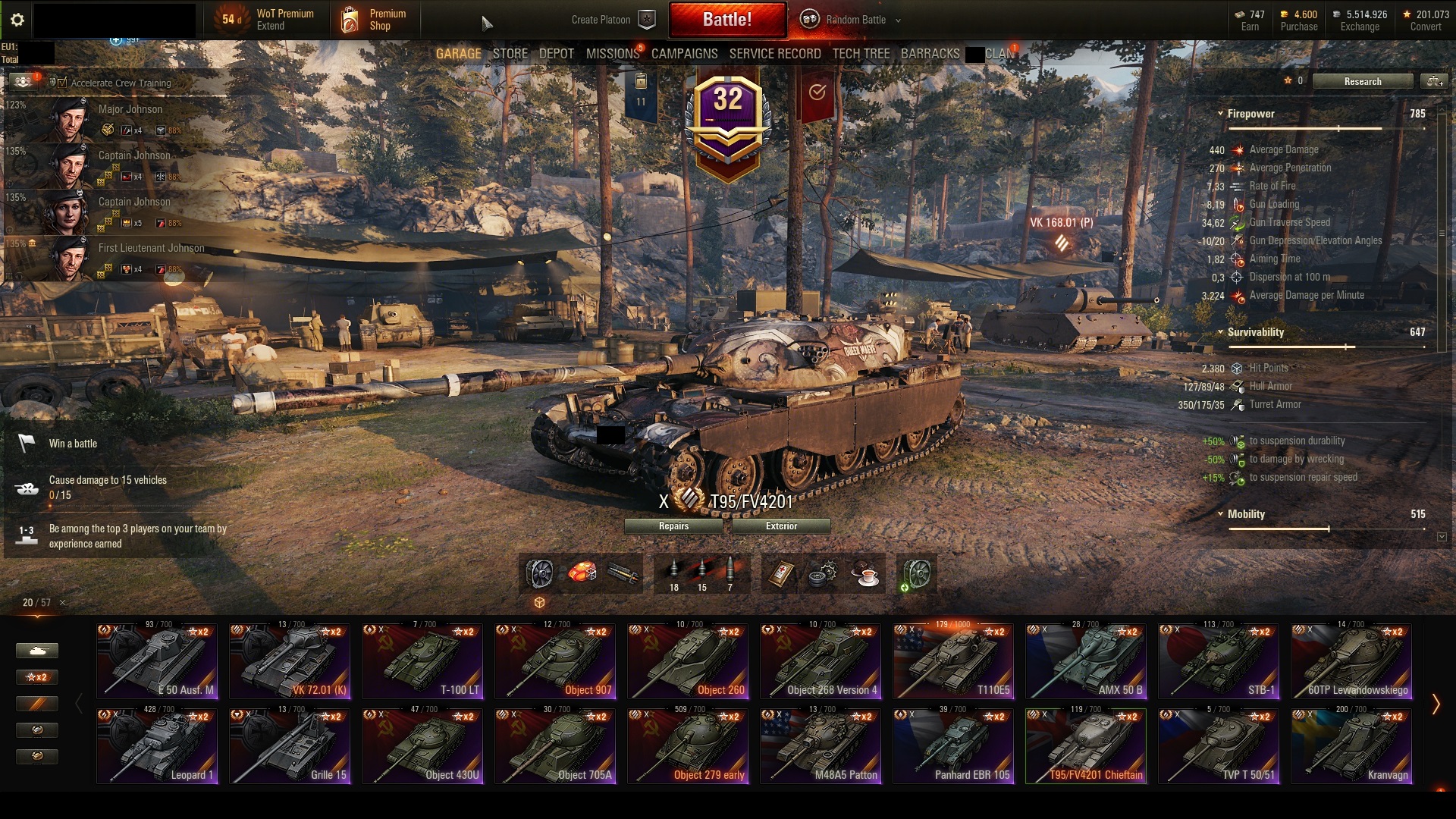 Sold Eu Personal Rating 90 37 Tier X Chieftain 279 E Epicnpc Marketplace