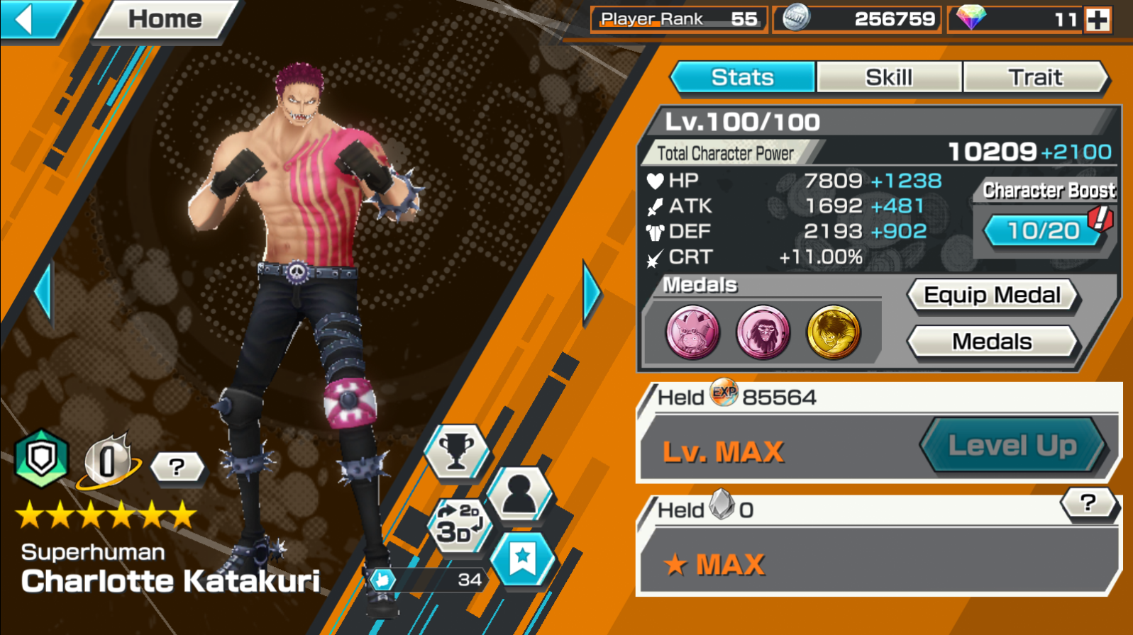 Sold Whale Acc New Aokiji Lv95 3 Ex Emperors Katakuri V2 Max 175 Epicnpc Marketplace