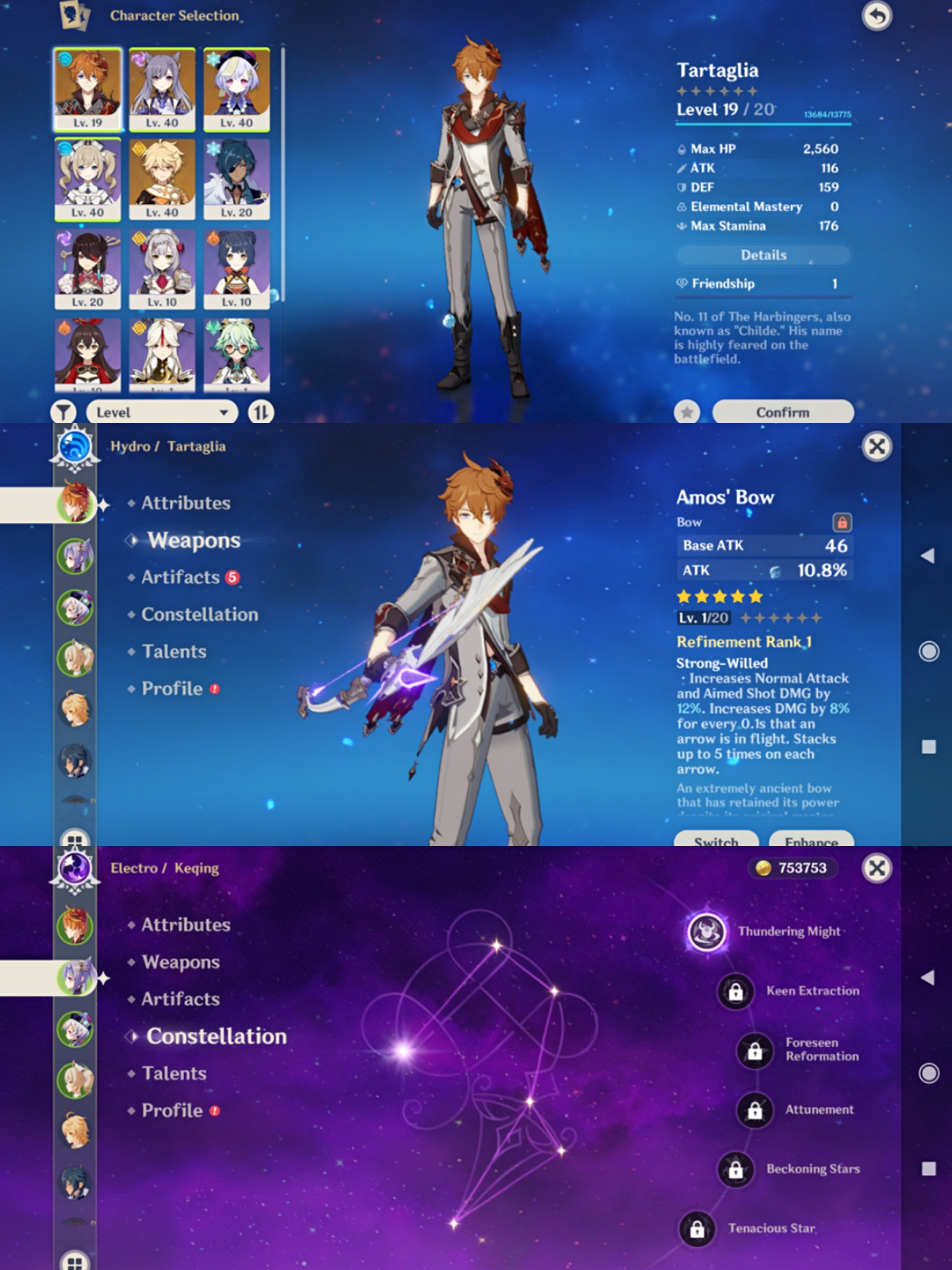 Sold Sell 5 Ssr Childe Amos Bow 5 Keqing Cons1 Qiqi Asia Ar25 Only Usd 45 Epicnpc Marketplace