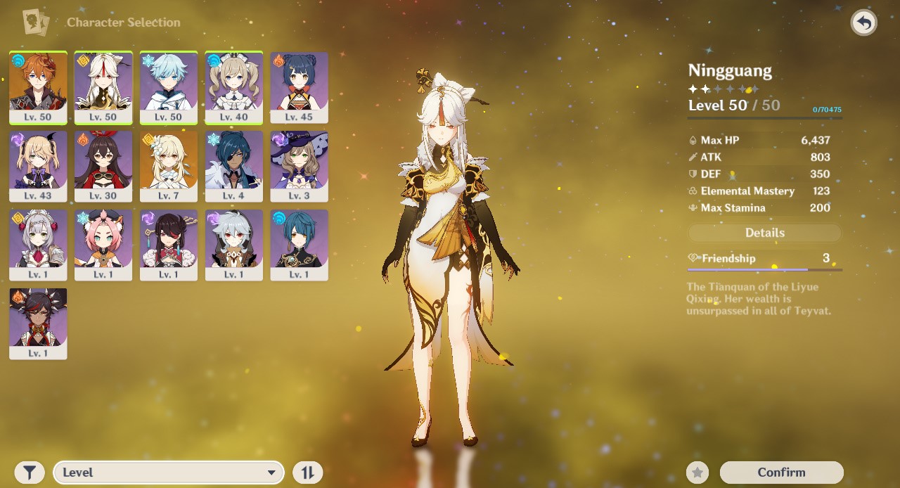 SOLD - [ASIA] AR29 Childe Ningguang(C1) Lost Prayer + 5270 primogem