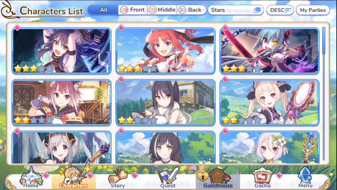 Princess Connect Re:Dive Starter Account With 20 3* With NY Yui