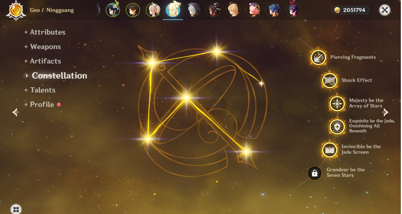 SOLD - [AR46] duo archons + keqing + weapon + ningguang C5 | sale $50