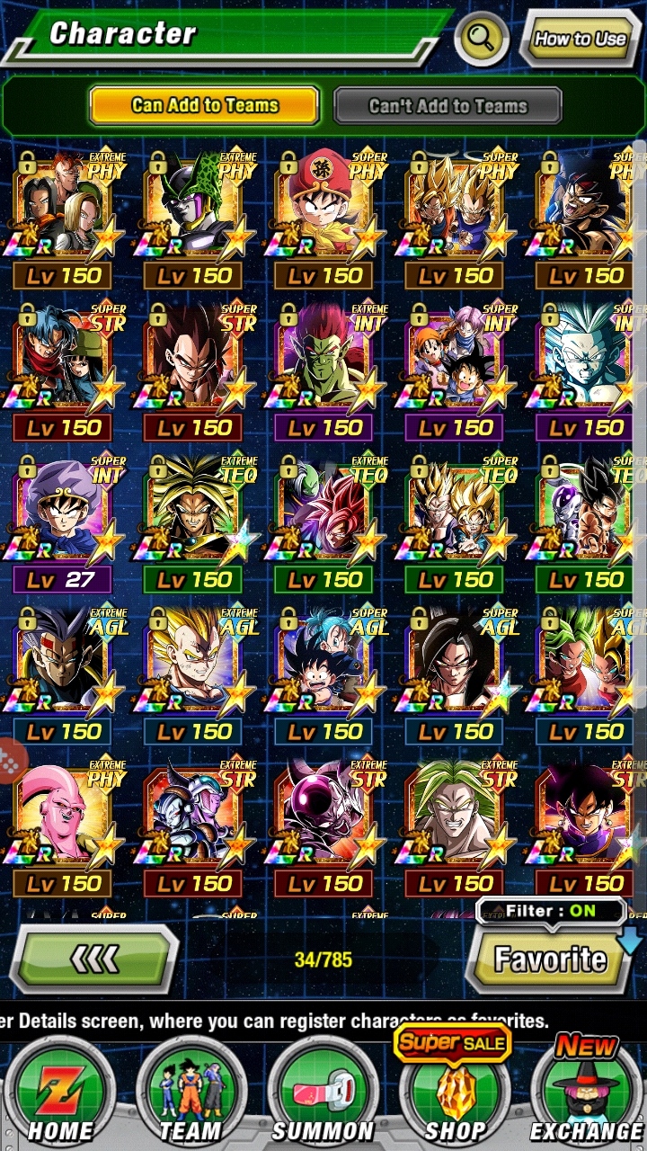 Level 489 Dragon Ball Z Dokkan Battle Account with 34 LRs & 24 Rainbow Units, EpicNPC Marketplace