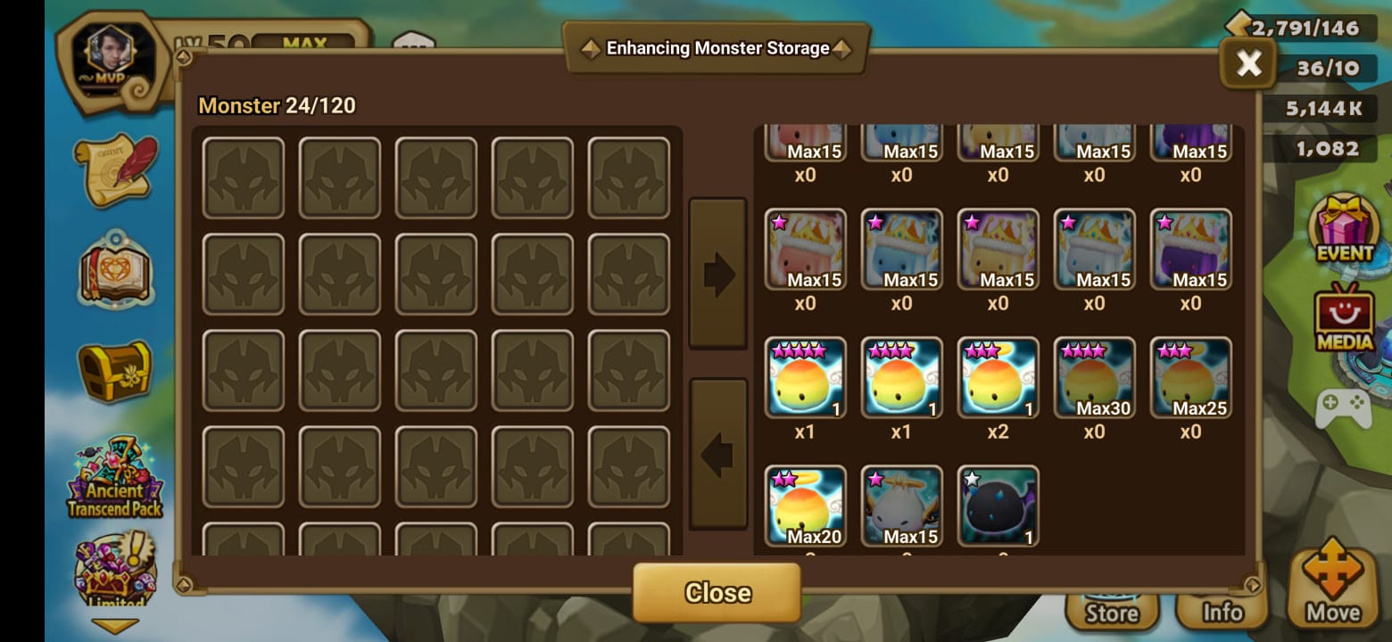 Selling Summoners War Account for Sale lots of nat 5