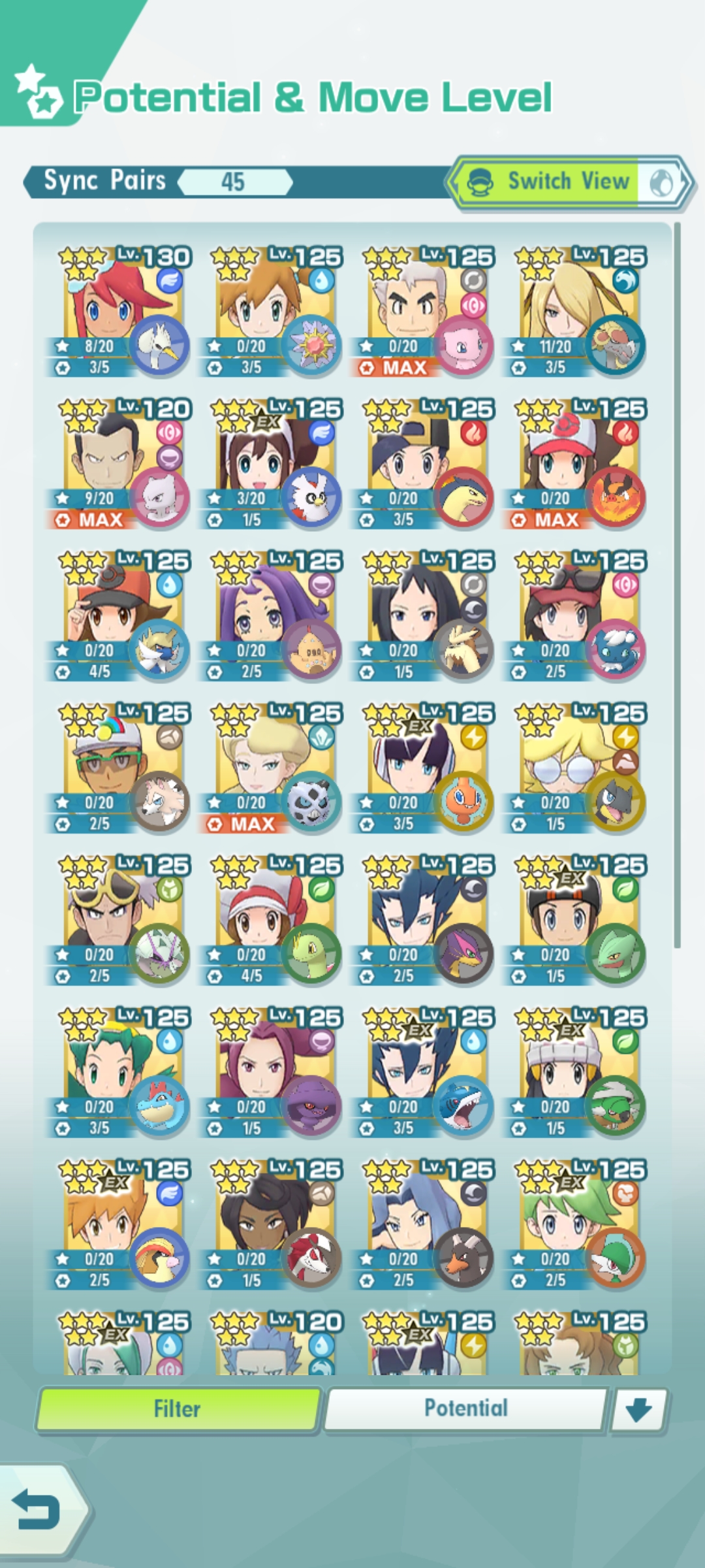 Selling - Pokemon Masters EX GOD Tier Whale Account ...