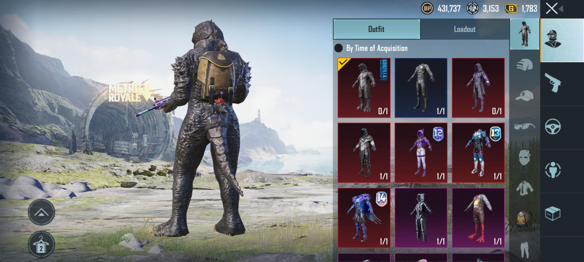 Selling Pubg Mobile Global Rare Joker Godzilla Set Epicnpc Marketplace