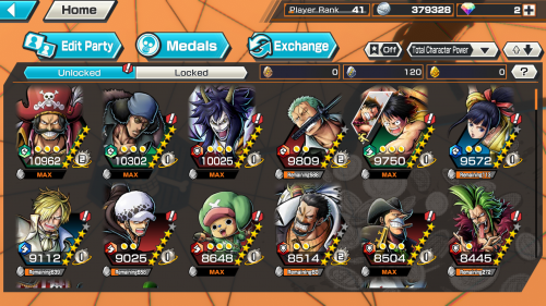 Selling One Piece Bounty Rush Account With 6 Max Boosted Roger And So On 35 Epicnpc Marketplace