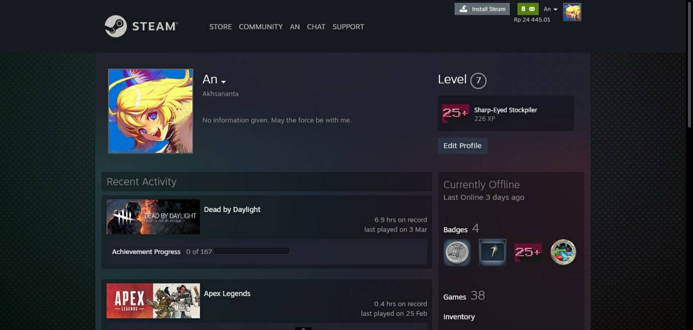 Selling Steam Lv 7 Account With 7th Year Loyalty Badge And 35 Games Epicnpc Marketplace Selling Steam Lv 7 Account With 7th Year Loyalty Badge And 35 Games Epicnpc Marketplace