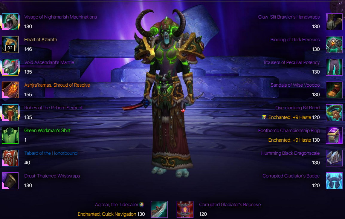 SOLD Challenge mode mop gear 9 different class update your