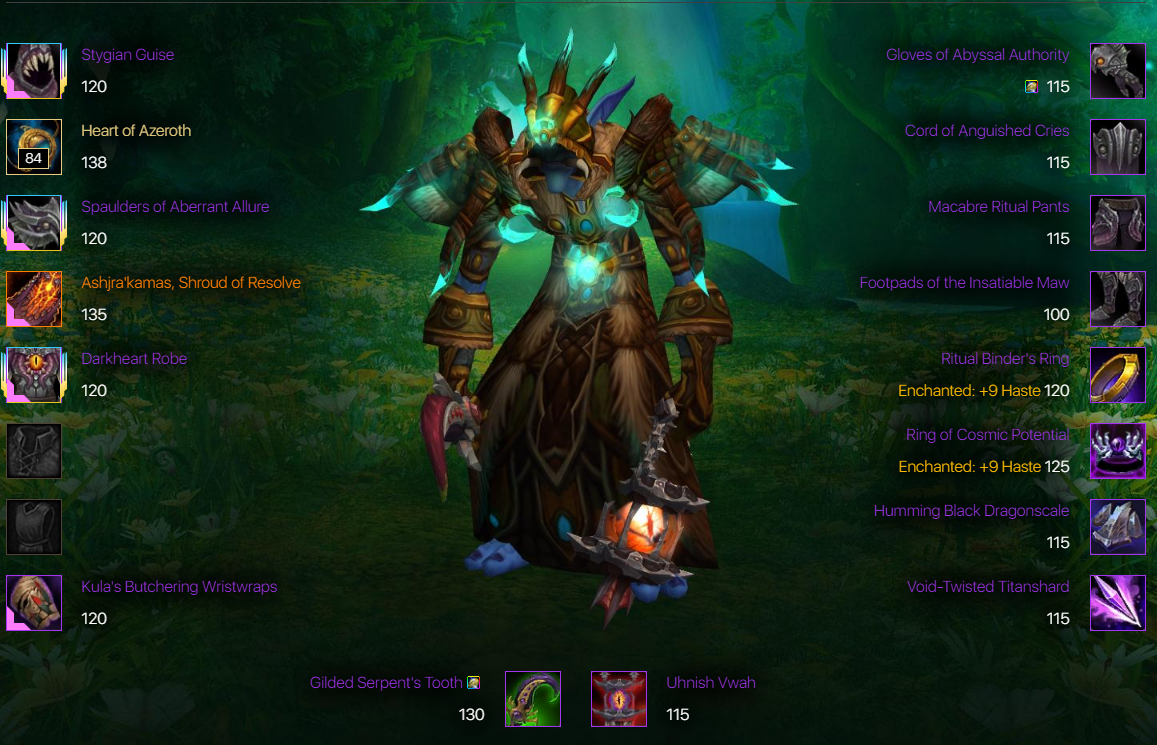 SOLD Challenge mode mop gear 9 different class update your collection EpicNPC Marketplace