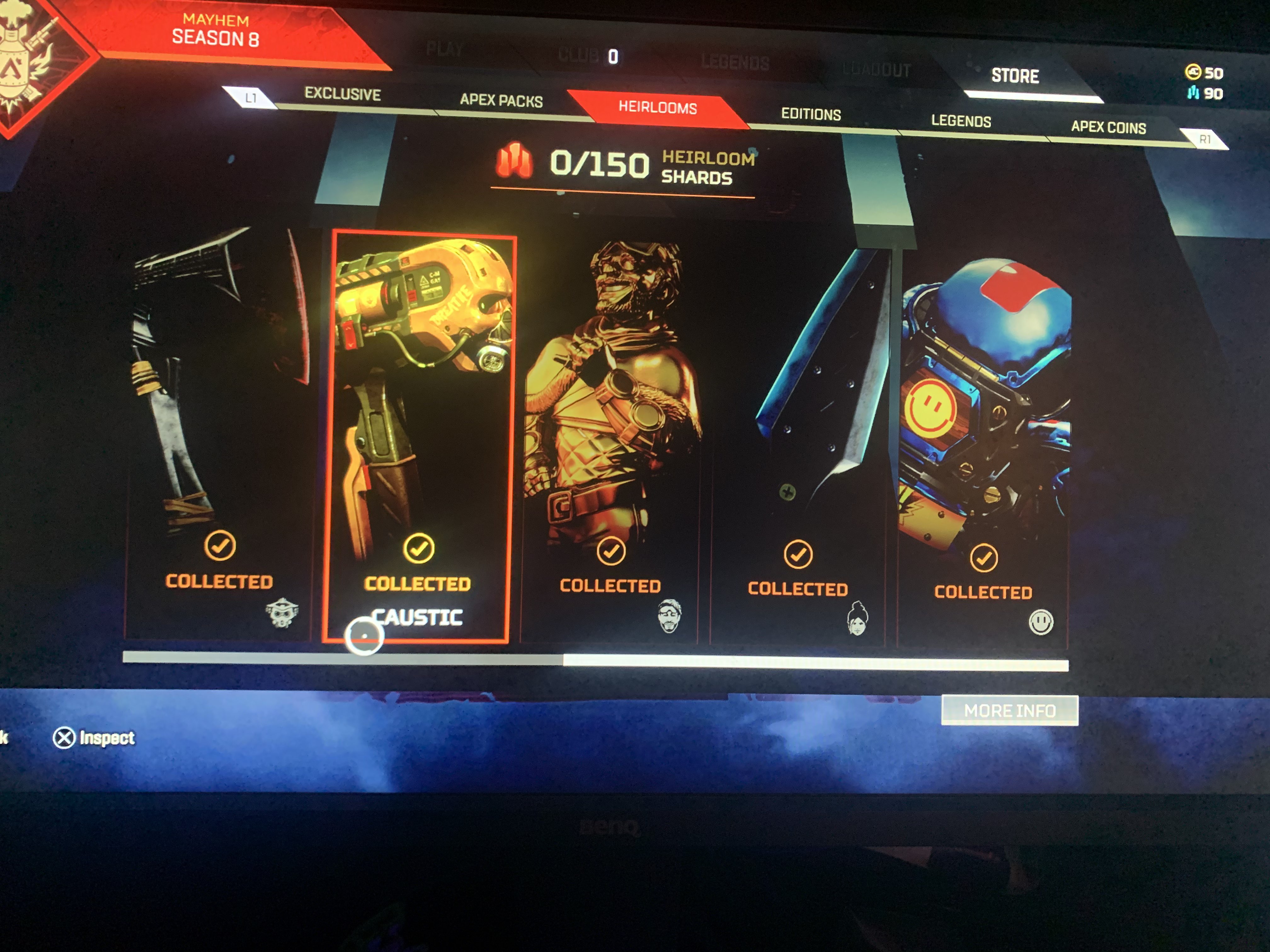 Selling All Heirloom Apex Account EpicNPC Marketplace