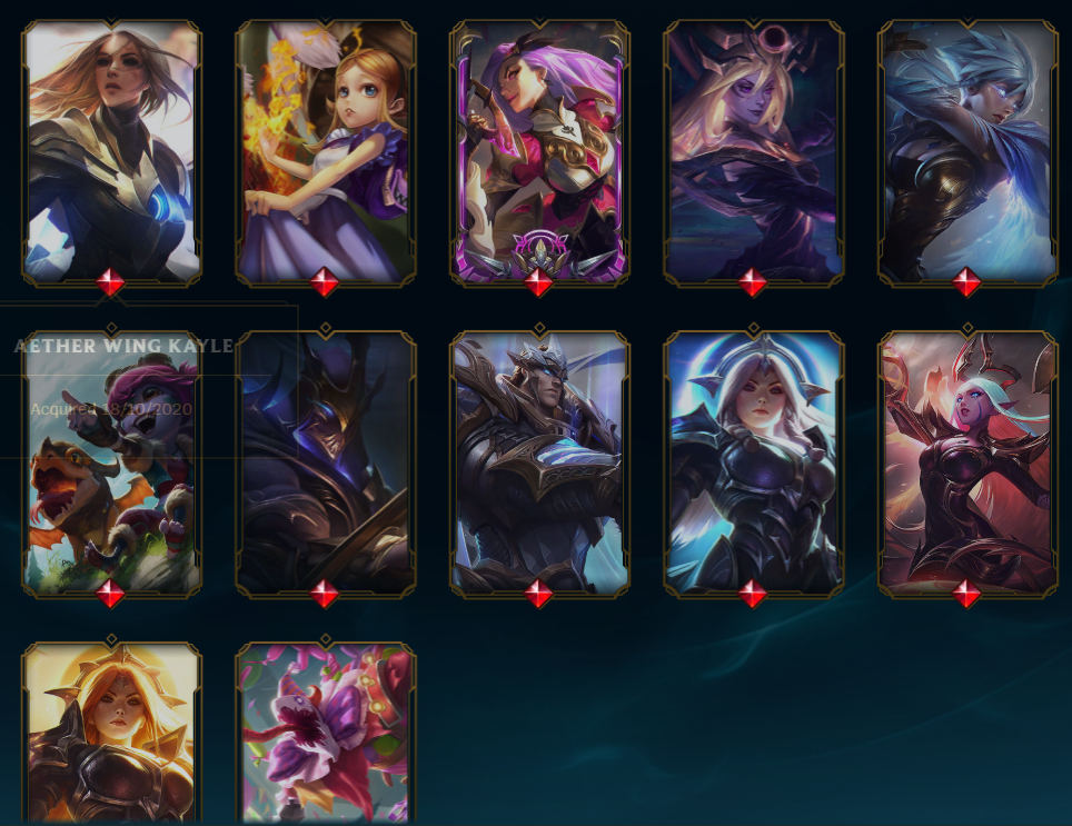 Selling Plat 4 and 101 good skins, TFT cosmetics and more for 75