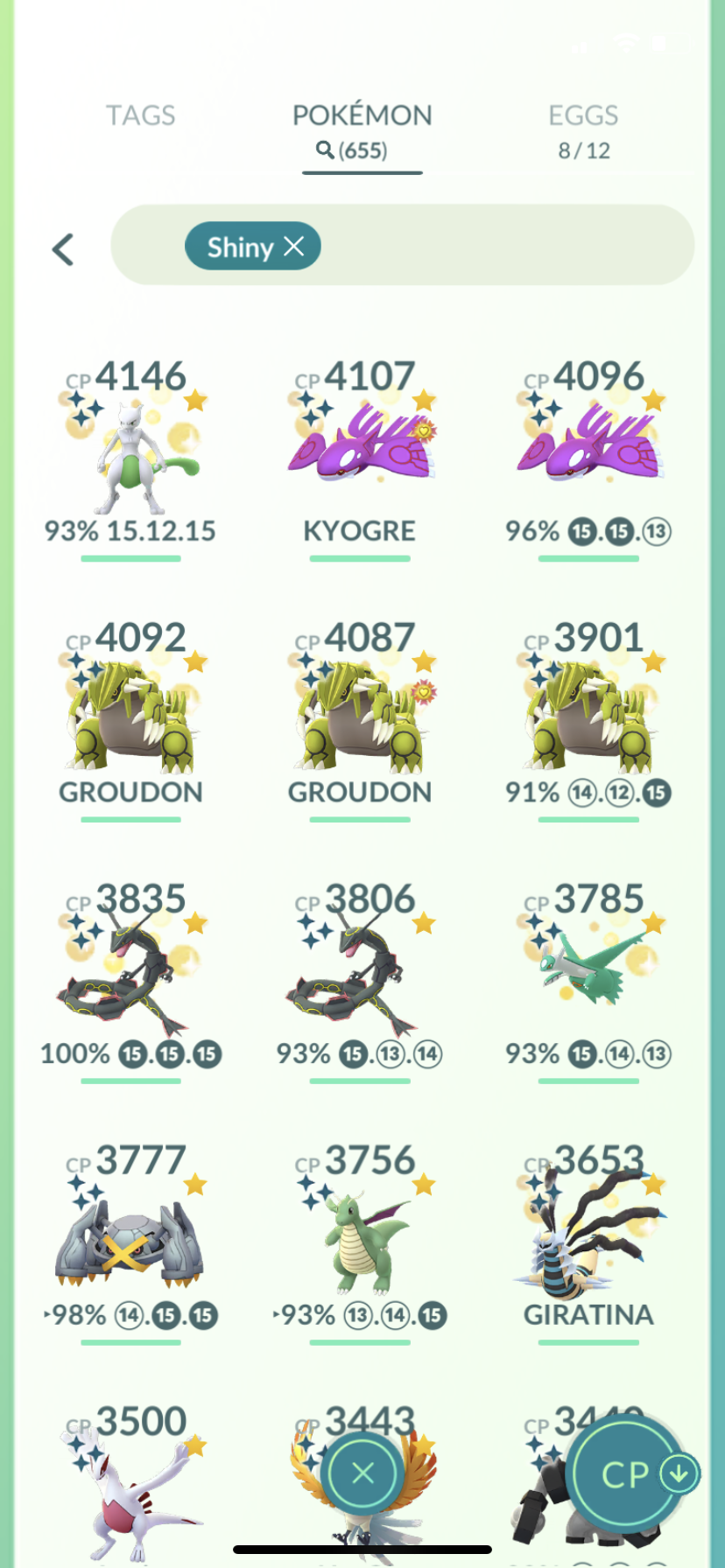 Pokemon Go Lvl 43 655 Shinies 166 Legendaries 350 Big Offer Epicnpc Marketplace