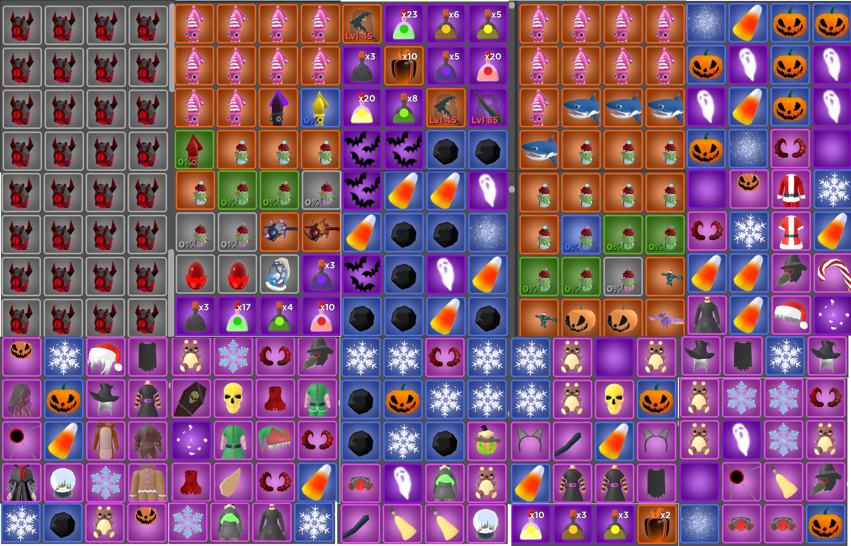 Selling World Zero Complete Inventory 362 Items /Pets/Costumes/Mounts