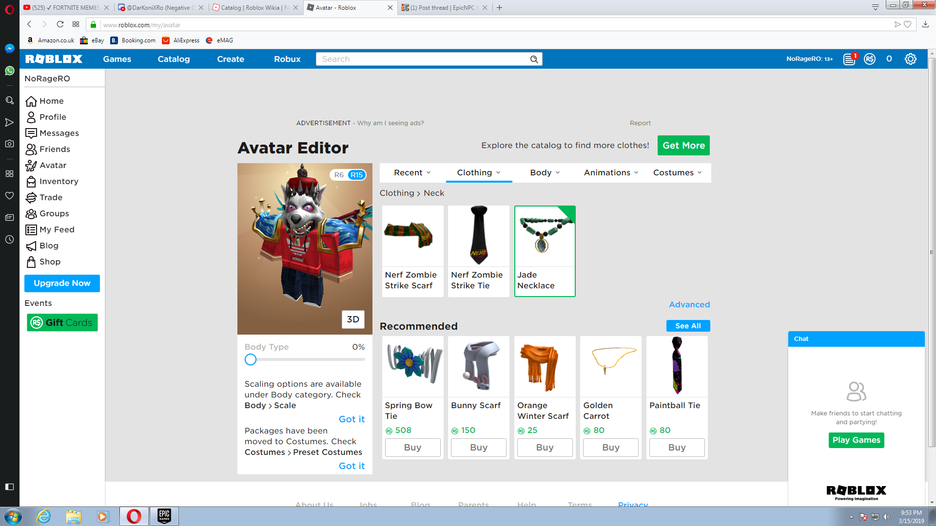 [SELLING] Roblox account with event items. EpicNPC Marketplace