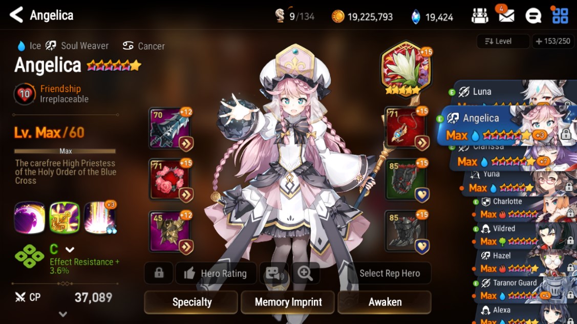 Sold Server Global Cheap Great The Epic Seven Account With High Currency Epicnpc Marketplace