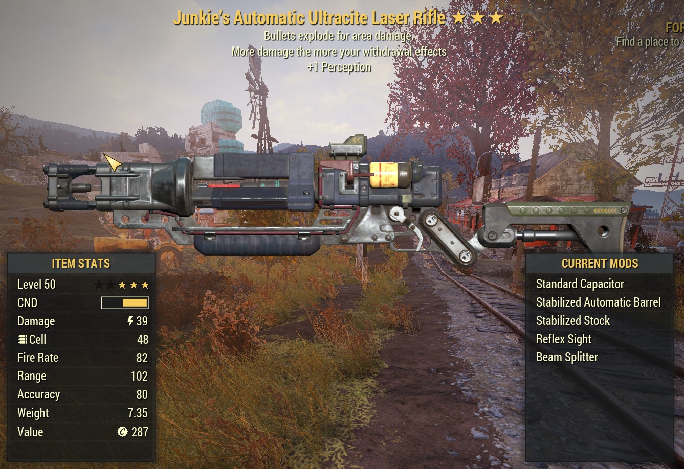Selling 🔥[PC] Fallout 76 WTS Explode Laser Rifle 50lvl (Legacy
