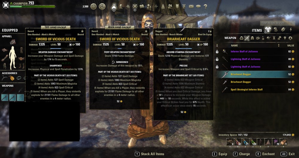 SOLD Selling ESO PC NA steam edition CP 793 / 3500 crowns / 800k gold