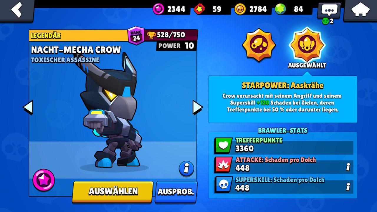 Selling Brawl Stars Account Max Crow Max Trophies 13300 28 30 Brawlers Cool Skins Epicnpc Marketplace - brawl stars crow cool foto