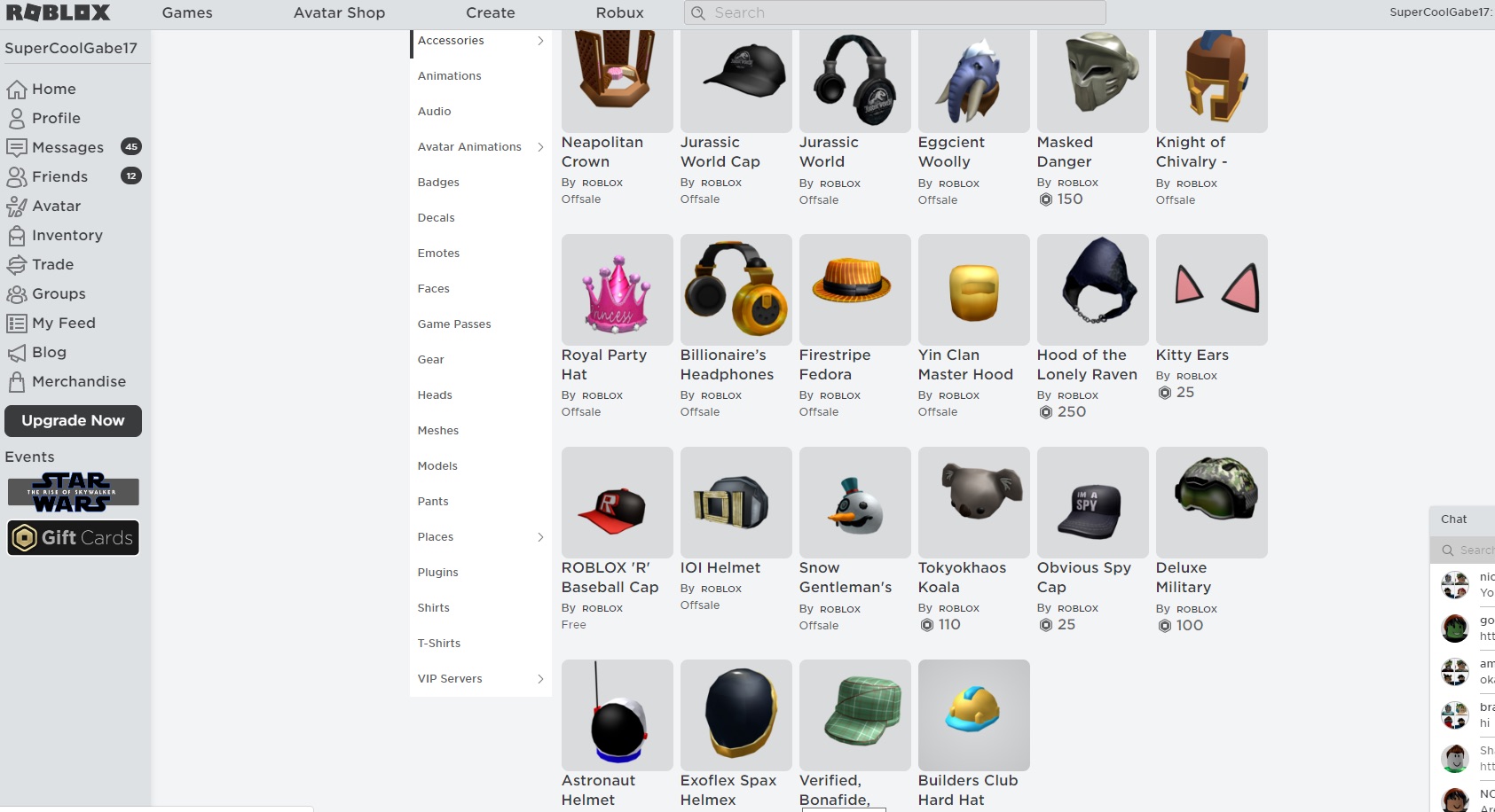 Selling Stacked Roblox Account Epicnpc Marketplace - roblox inventory audio