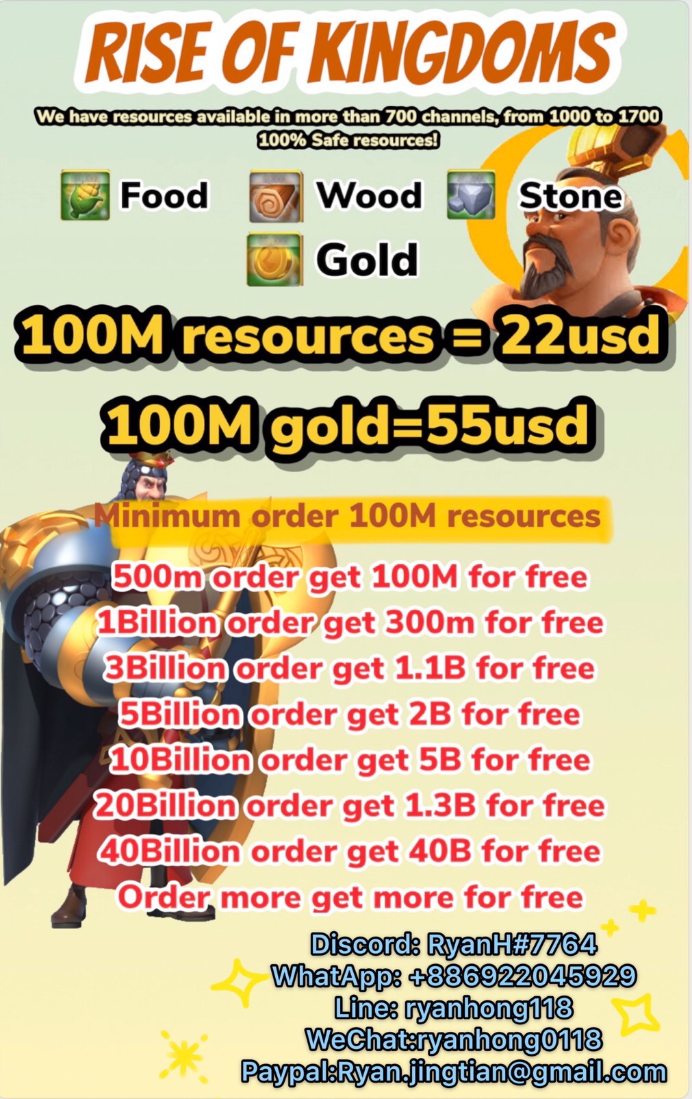 Rise of Kingdoms+++ resources EpicNPC Marketplace