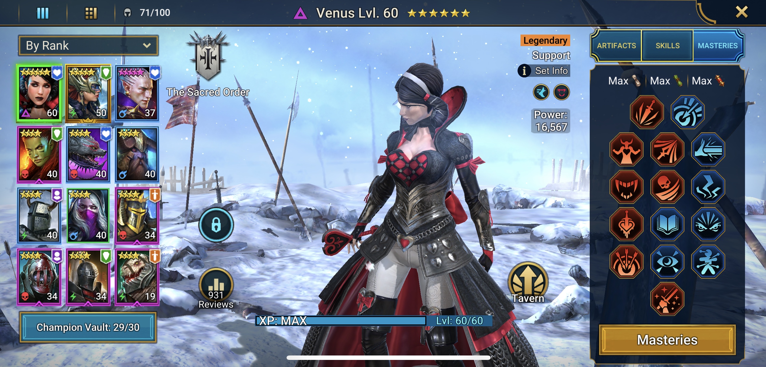 Sold Venus Valkyrie Aothar Skullcrusher Top Start 23 Day Acc Amazing Combo Epicnpc Marketplace
